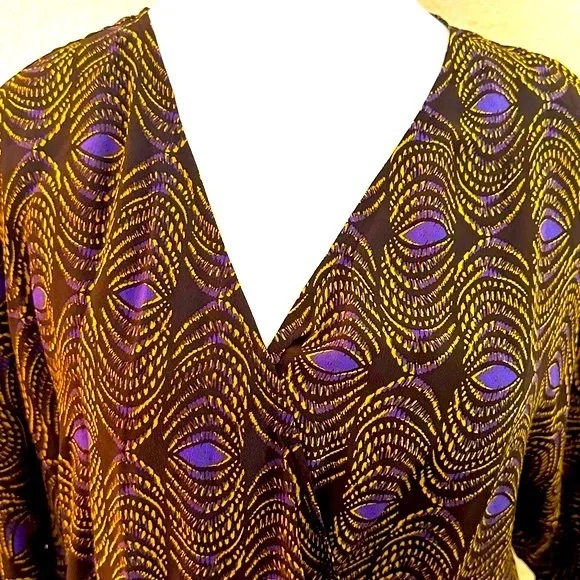 Thakoon Silk Peacock Print Dress size 6